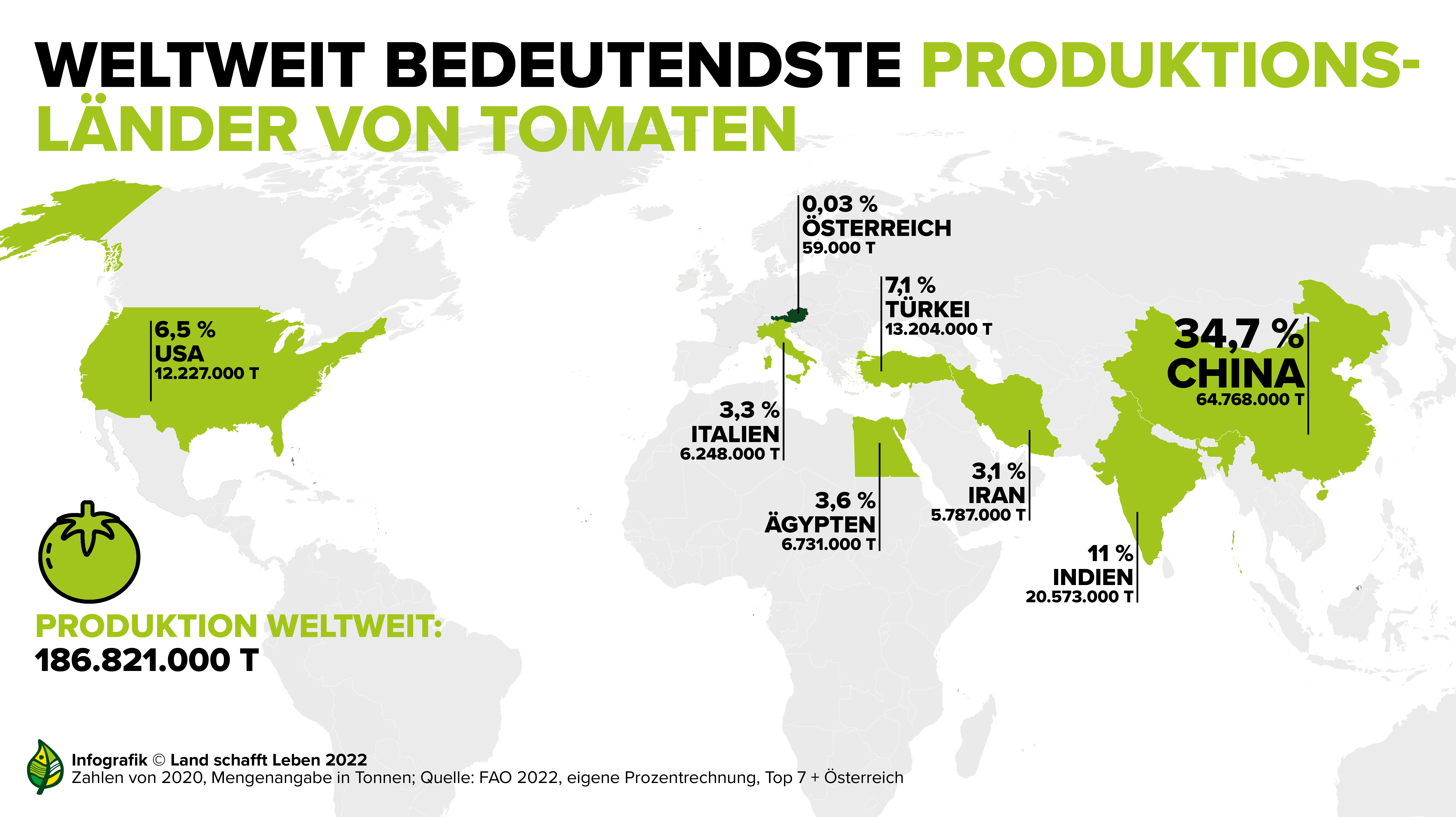 Infografiken zur Tomate I Land schafft Leben